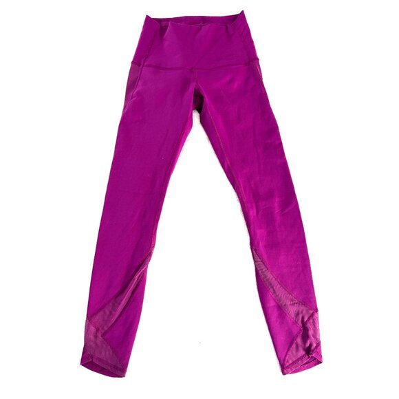 Lululemon Tranquil Tight 28" Regal Plum High-Rise Leggings Full-On Luon Mesh 4 - Picture 2 of 9